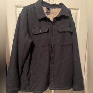 Patagonia Blue Men's Pile-Lined Fjord Loft Shirt Jacket Size Large